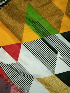 New Single Bed Sheet In Golden Brown Multicolour