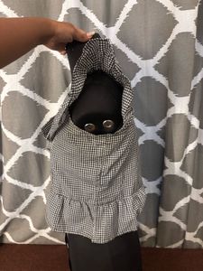 Checkered Ruffle One-Shoulder Top