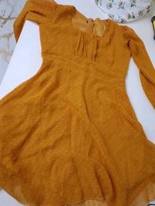 Mustard Yellow One Piece Dress