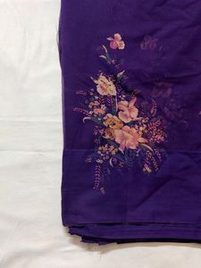 🔷🌟💥New Beautiful Purple Printed Saree