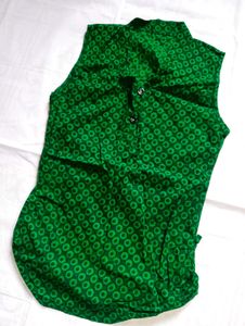 W Brand Kurti &amp; Green Top
