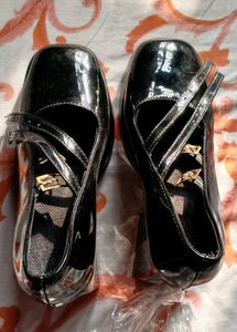 Black Mary Jane Flats