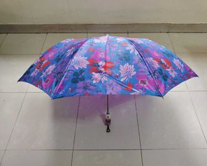 New Unused Printed Two Fold Automatic Umbrella