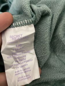 Teal nightwear shirt Long Sleeve Top