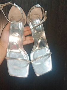 Zara Silver Heels