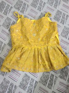 Yellow Tunic Set &amp; Dupatta