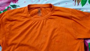 Orange Crew Neck T-Shirt - Size XL