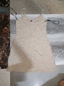 Casual Beige Tank Top