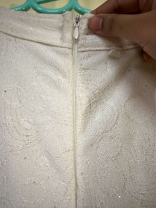 Glittery White Gown