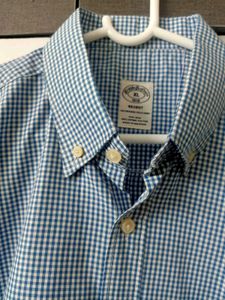 NEW BROOKS BROTHER&#39;S Blue Checked Shirt