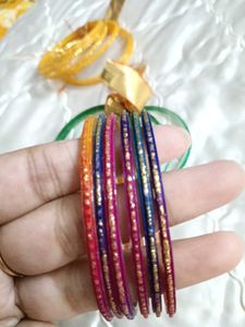 🌈Multi-colour Bangle Set