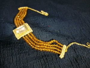Gold Beaded Choker