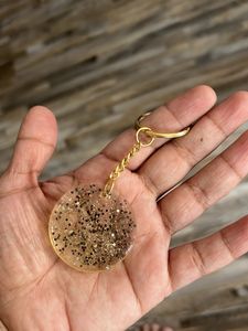 New Golden Resin Keychain |