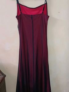 gathered bodycon Burgundy Maxi Slip Dress