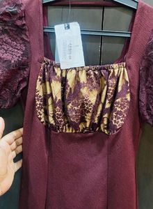 Dark Haze Clouding Lace Overlaid Bodycon dress