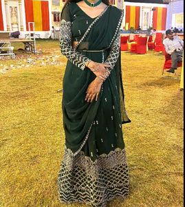 Green Lahanga Choli Set