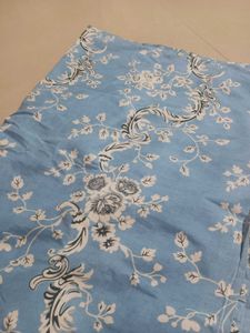 Single Bed Blue Floral Bedding Set.