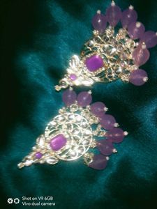 Purple Stone Earrings