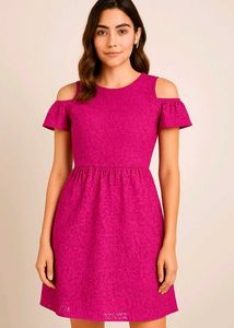 Cold Shoulder Lace Dress
