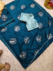 Gotta Patti Blouse An Beautiful Saree Available