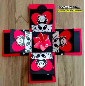 Panda-Themed Double Layered Explosion Box