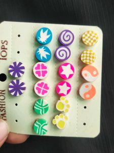 Funky Stud Earrings Pp 12 Rs