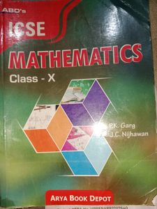 Maths Book Class 9 And 10 Icse