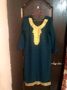 Festive Teal Blue Kurta