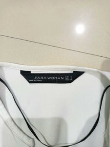 Zara White Tunic Top