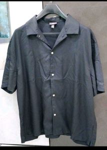 Black H&amp;M cuban collar resort Shirt
