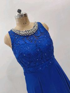Elegant Blue Ethnic Gown