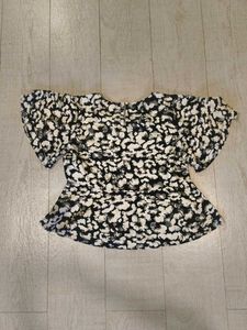 Floral peplum top