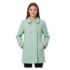 Mint Green Wool Coat