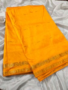 Yellow Silk Saree