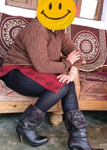 Stylish Brown pure Leather boots