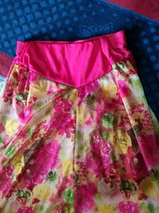 Rose Pink Ethnic Skirt