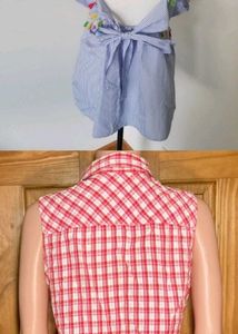 Striped &amp; Plaid Shirt Bundle Combo Pack Of 2