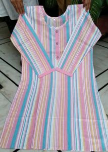 Striped Kurti Set - Trendy &amp; Stylish