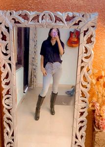 Denim High Waist Skinny Jeans