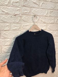 Navy Blue Pullover Sweater