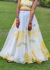 Floral Lehenga Choli Set with duppata