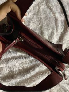 Miraggio Cherry🍒wine Date Crossbody Satchel Bag