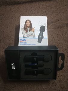 Free Delivery:-Mak Dual Wireless Mic {New}