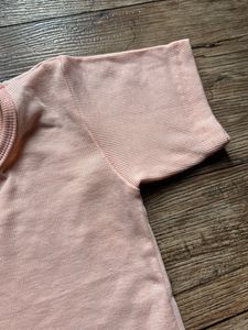 Peach Ribbed  Top