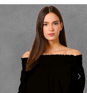 Bardot Neck Globus Black Top