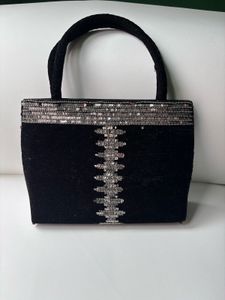 Black Sequin Handbag