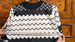 Black And White Midi Dress