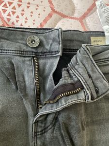Gray Denim Shorts