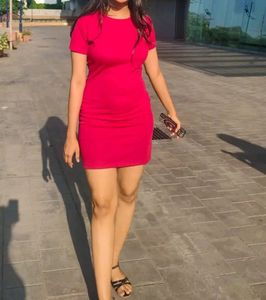 Maroon Mid party dress