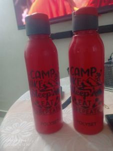 Red Water Bottles